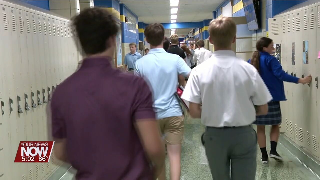 Delphos St. John's working to keep students focused on studies and not the unbearable heat